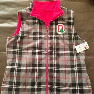OSU Buckeyes reversible fleece vest